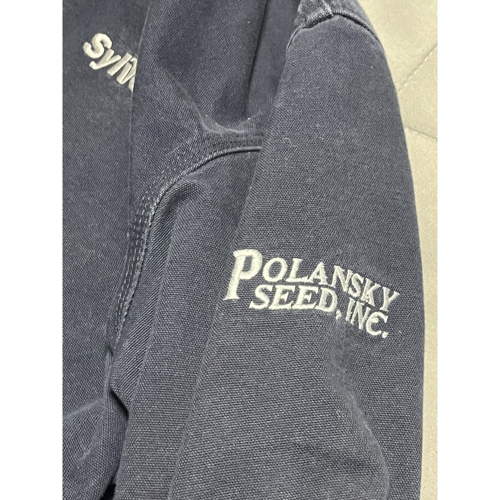 Vintage Carhartt‎ J131 DNY Dark Navy Hooded Jacket Sz XL Sylvester Polansky Seed - Picture 5 of 12